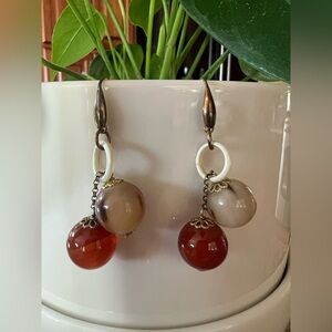 Murano Glass Earrings Dangle Multicolor